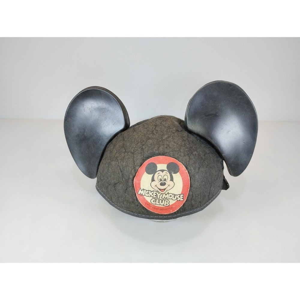 Vintage Mickey Mouse Club Mouseketeer Ears Hat Walt Disney Productions Felt